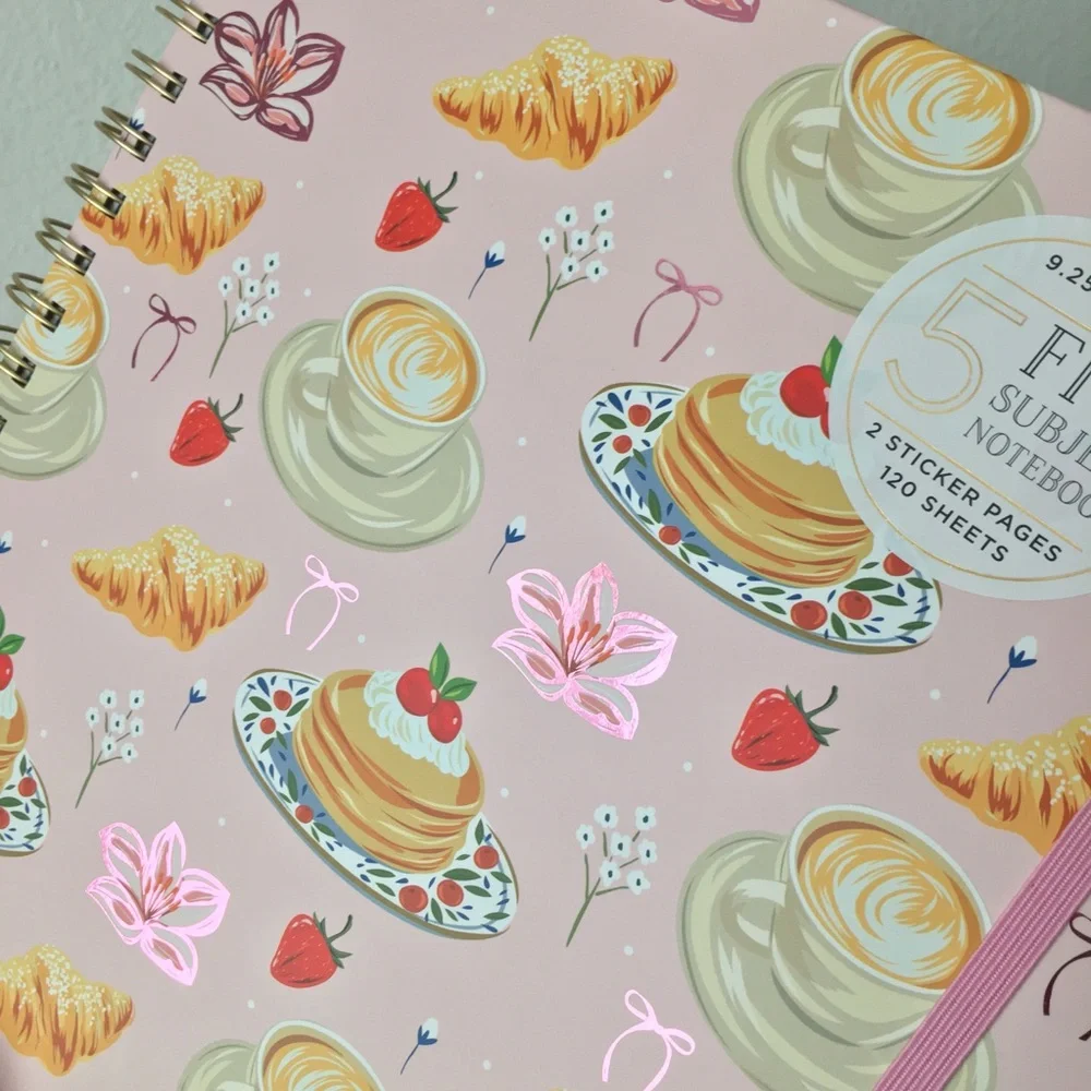 Brunch Breakfast Spiral Notebook
